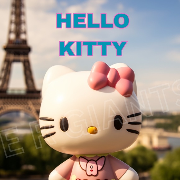 HELLO KITTY IN PARIS COLLECTION 11X14 POSTER GREAT FOR KITTY FANS - Picture 2 of 2